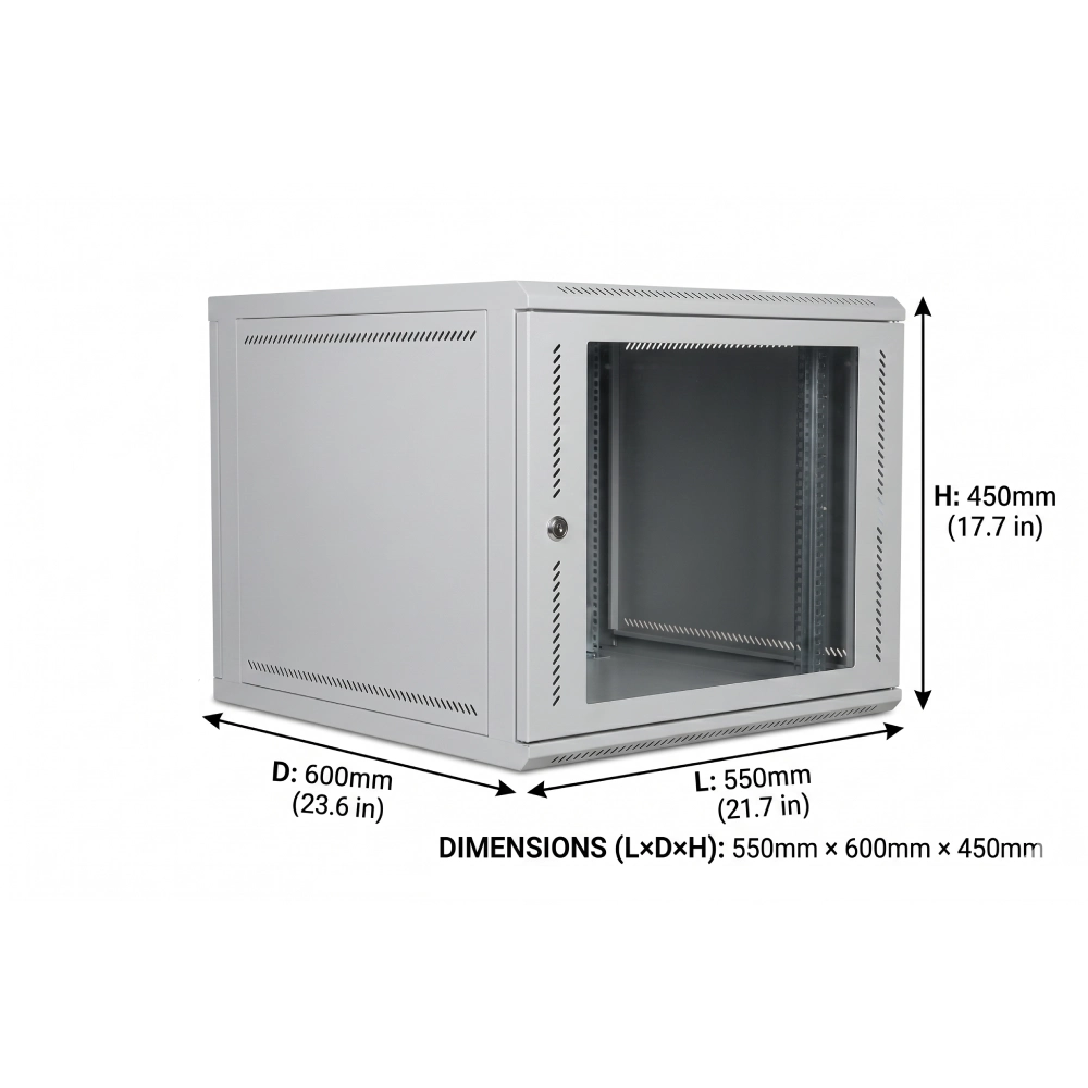 Securelink Networking Rack 9U 550×600×450mm (L×D×H)